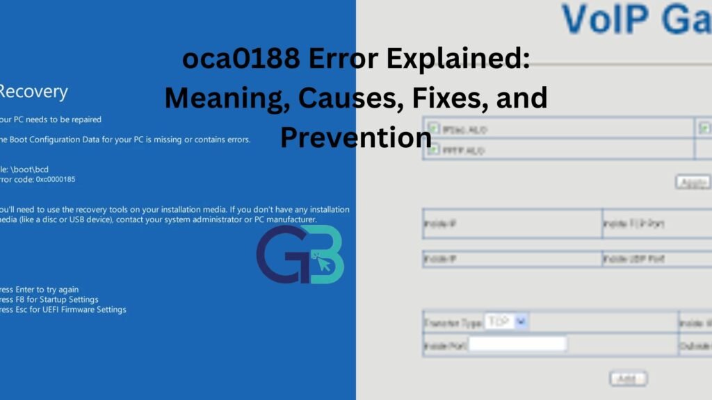 oca0188 Error Explained: Meaning, Causes, Fixes, and Prevention